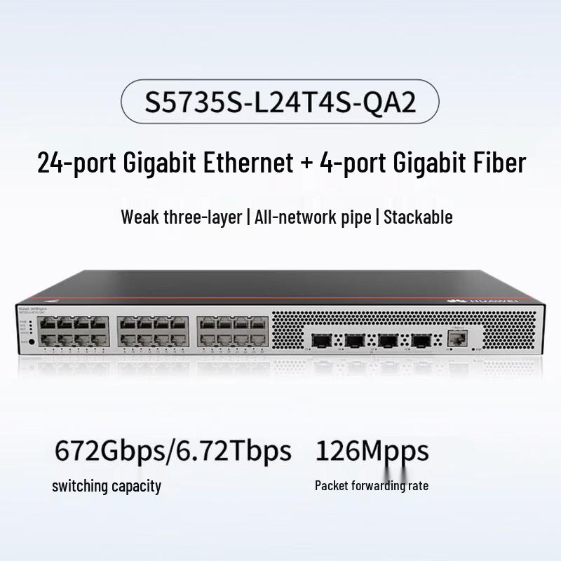 

Huawei S5735S-L24T4S-QA2 Enterprise Layer 3 Managed Switch