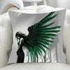 Car Living Room Sofa Cushion Cover Simple Couple Character Scene Pillow Cover Luxury Home Decoration Pillow Cover