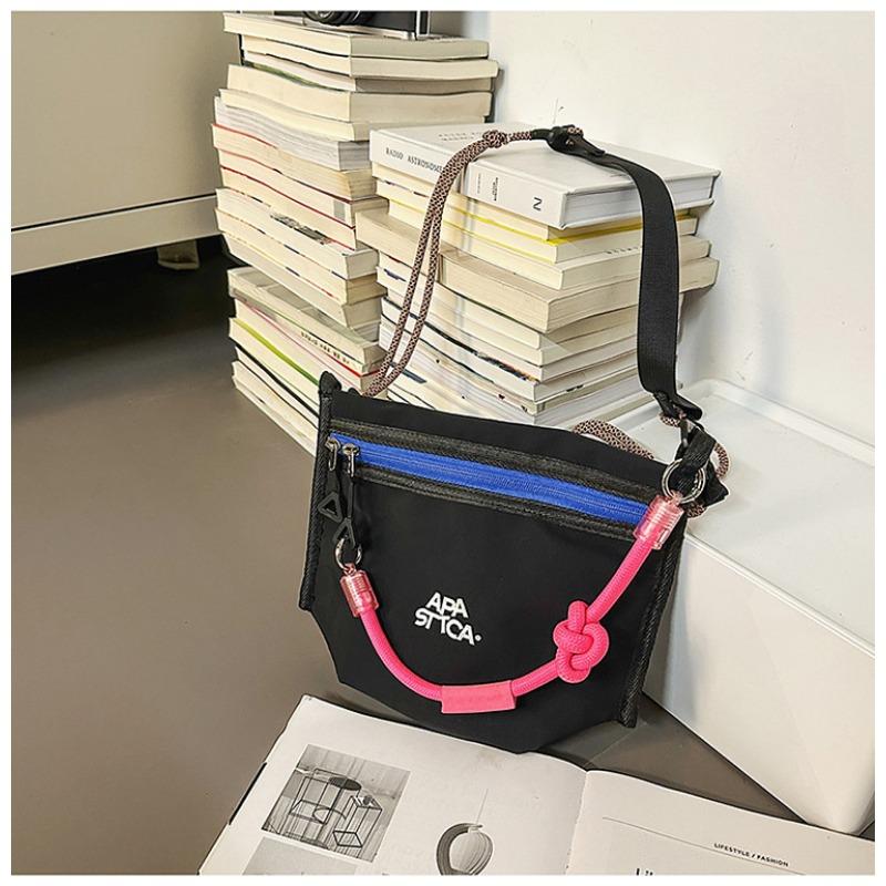 Summer New Fashion Trend Nylon Shoulder Bag Casual Messenger Women's Bag Large Capacity Small Square Bag