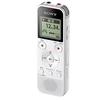 Sony IC Recorder, 4GB, Linear PCM Recording, Built-in FM Radio Tuner, USB, White, ICD-PX470F W