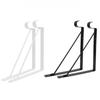 Iron Wardrobe Bracket Heavy-duty Closet Rod Support Hook  For Closet, Bathroom and Kitchen