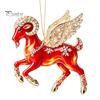 Festive Atmosphere Supplies 2PCS Christmas Goat Hanging Ornaments, Decorative 2D Acrylic Tree Ornament for Restaurant Pendants, Lightweight Ornaments