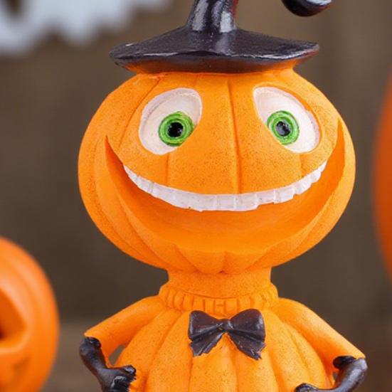 Halloween Ornament Cartoon Style Vivid Expression Design Pumpkin Decoration Joyful Festive Atmosphere Decor