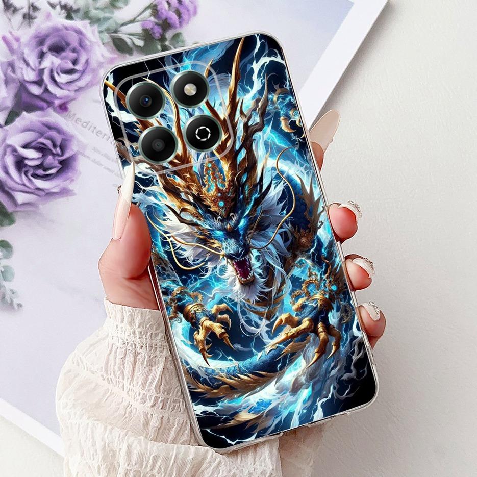 Für Honor X6b Hülle JDY-LX1 JDY-LX2 Niedliche Glückskarpfen Bemalte Abdeckung Weiche Dünne Handyhülle Für Honor X6a X 6b HonorX6a HonorX6b Fundas
