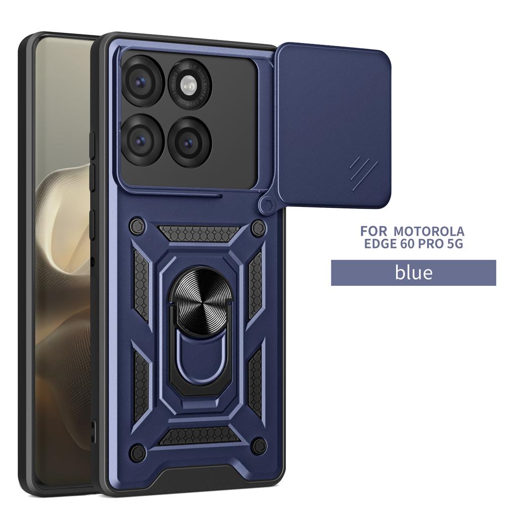 For Motorola Edge 60 Pro Case Moto Edge 60 Neo Phone Case Edge 70 Magnetic Ring Holder Armor Slide Camera Protect Back Cover