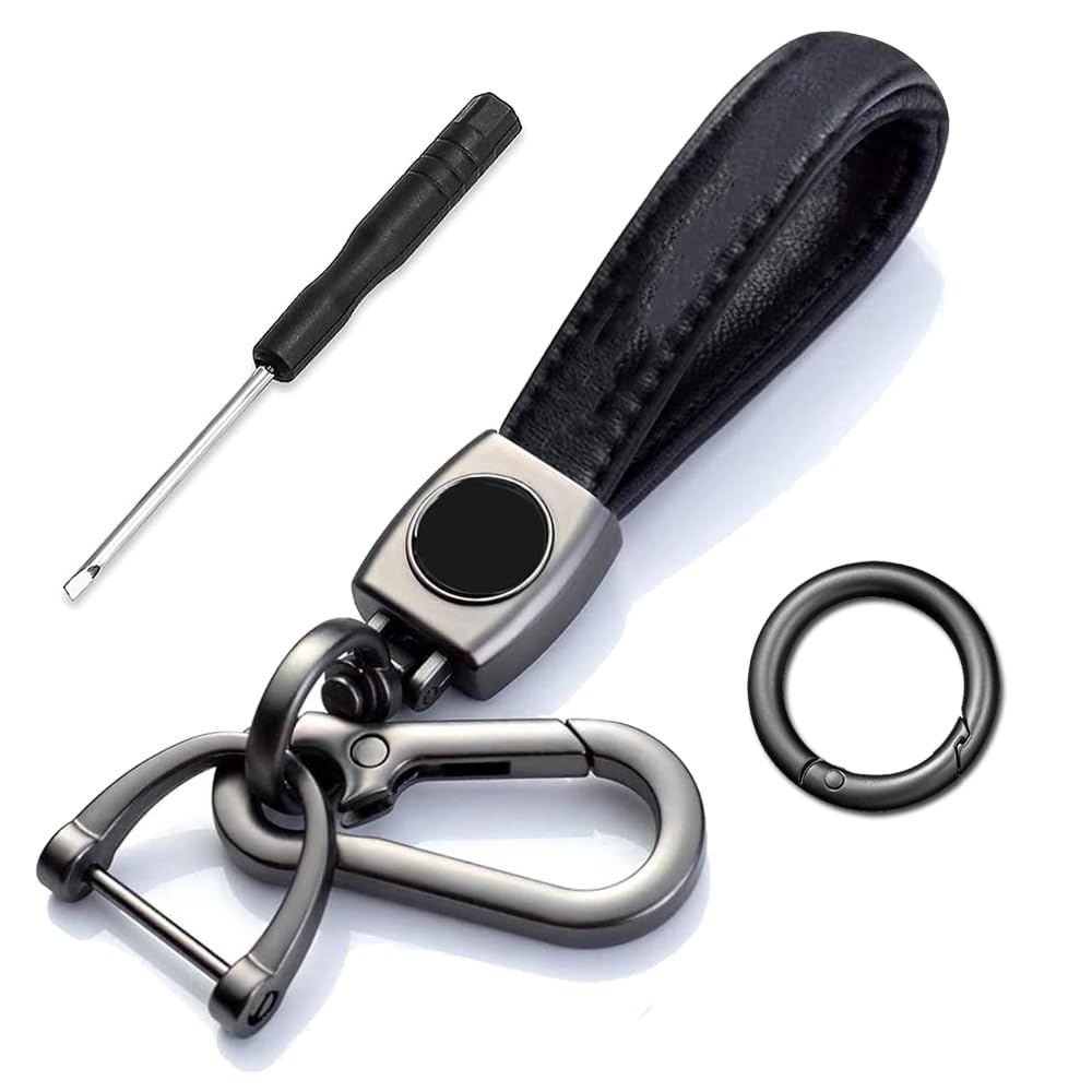 Keychain Fashionable Durable Exquisite Leather Key Bag Car Logo Keychain