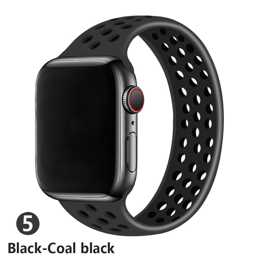 Cinturino Per Apple Watch Band 45mm/41mm 44mm 40mm 49mm 42mm 45 mm silicone Elastico solo bracciale iWatch ultra 2 Serie 3 SE 6 7 8 9