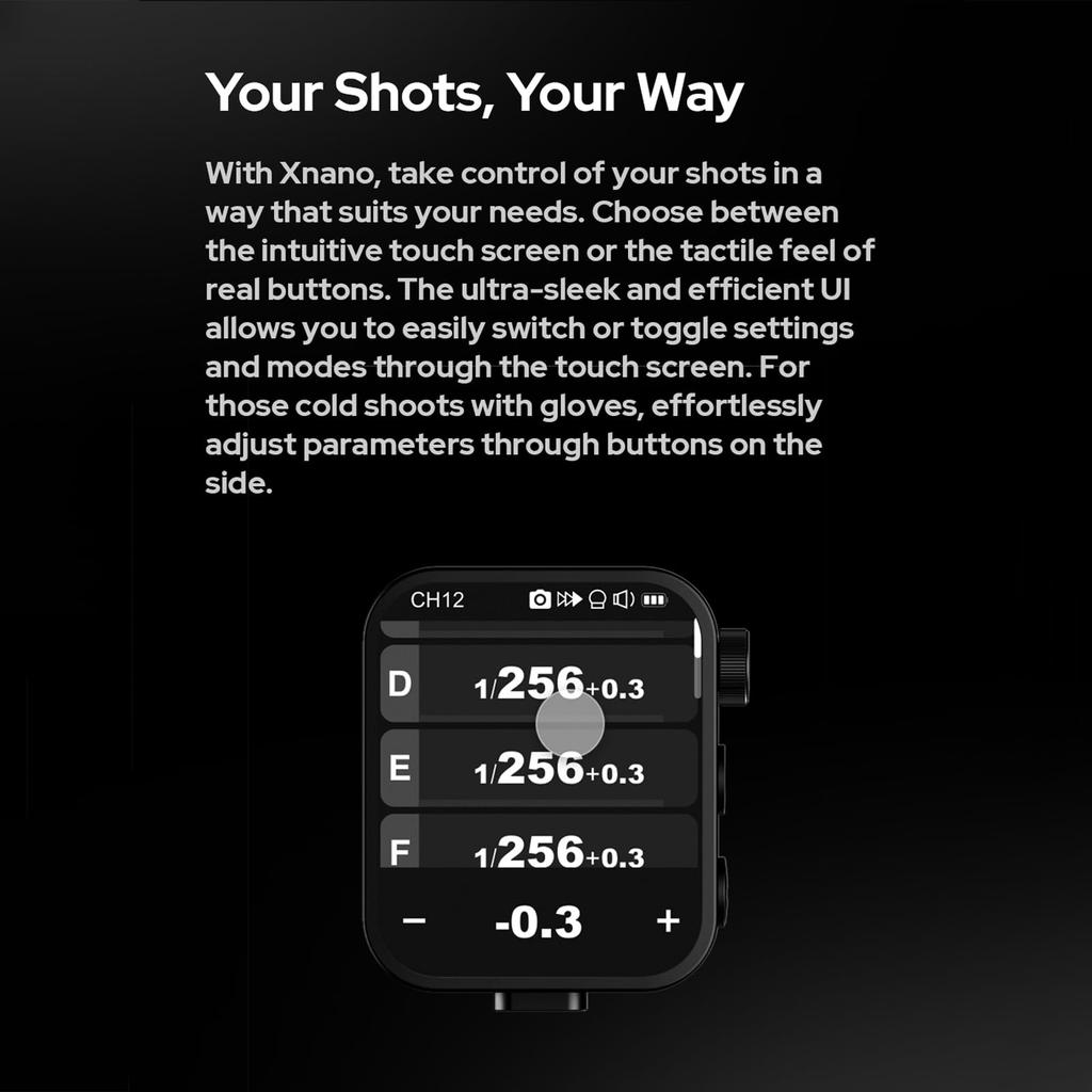 Godox Dealer Japanese Instruction Godox Touchscreen TTL Wireless Flash Flash Flash Remote Lithium Fast Compatible with Canon Cameras [Authorized &