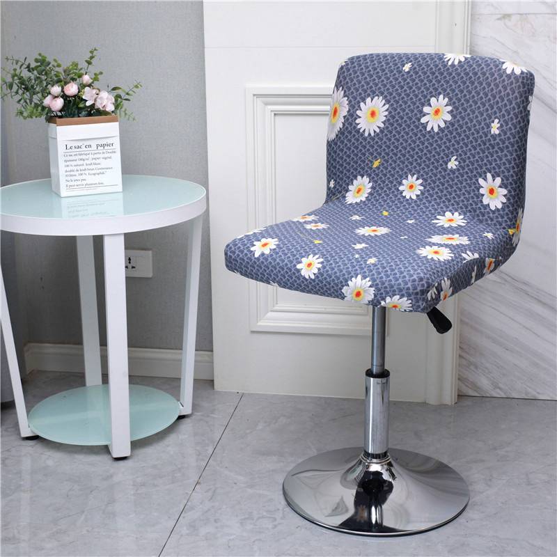 Seat Low Room Front Desk Office Back Chair Cover Cover Hotel Elastic Chair Restaurant Ding
