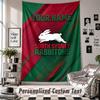 Wall Hanging Tapestry With Custom Name & Text, South Sydney Rabbitohs Decorative Tapestry For Bedroom