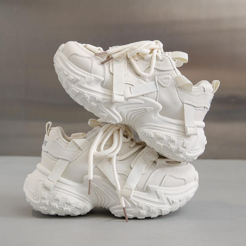 Ins Korean Version of the New Dad Shoes for Women 2025 Autumn Students Running Sports Thick-soled Heightening Casual Shoes FB9905-1