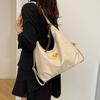 2025 winter new retro simple shoulder bag soft surface casual commuter backpack autumn and winter new messenger