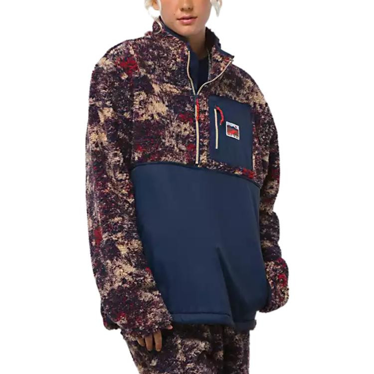 Vans Sweatshirts Unisex Multicolor Stand Collar Moderate Mock Two Piece VN00008FLKZ