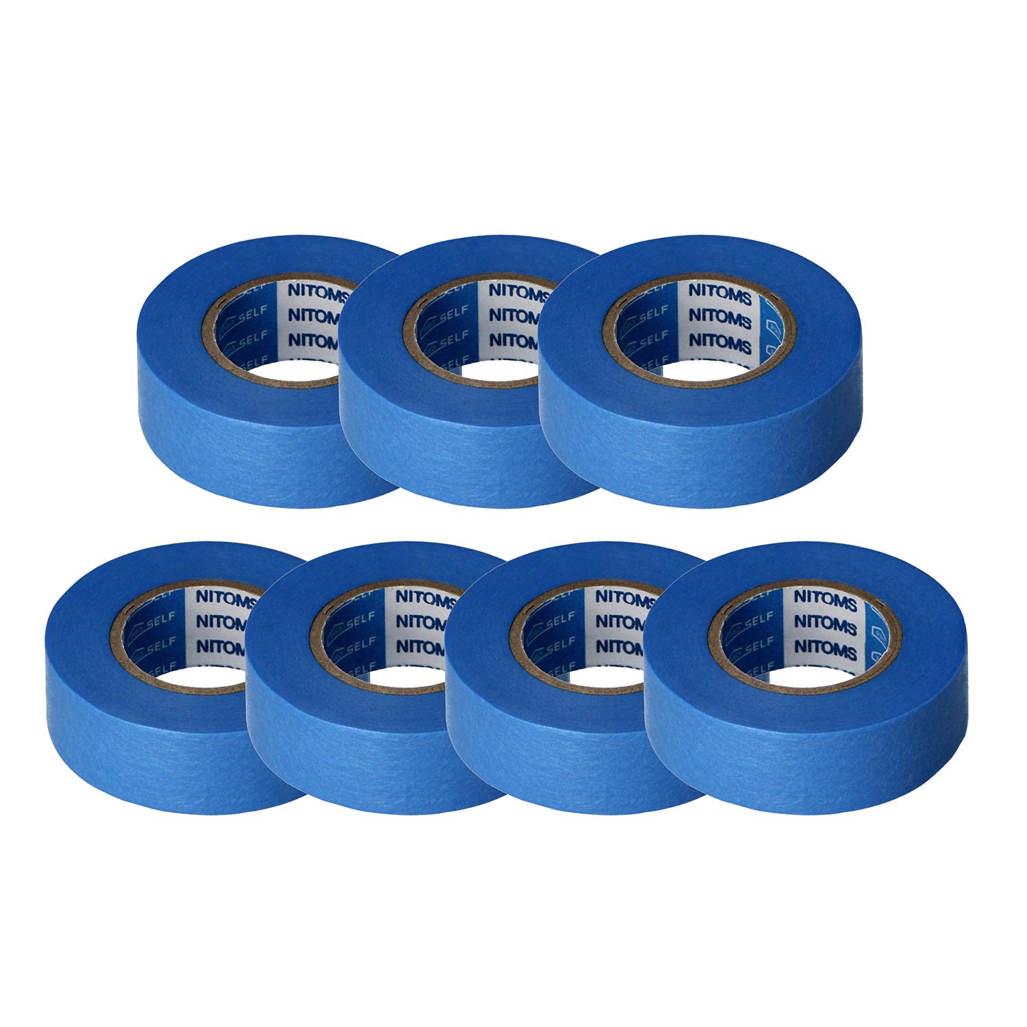 

Nitoms J8040 Masking Tape for Concrete, Tile, Panels, PT-7 Value Use, 0.7 inches (18 width 18mm синій