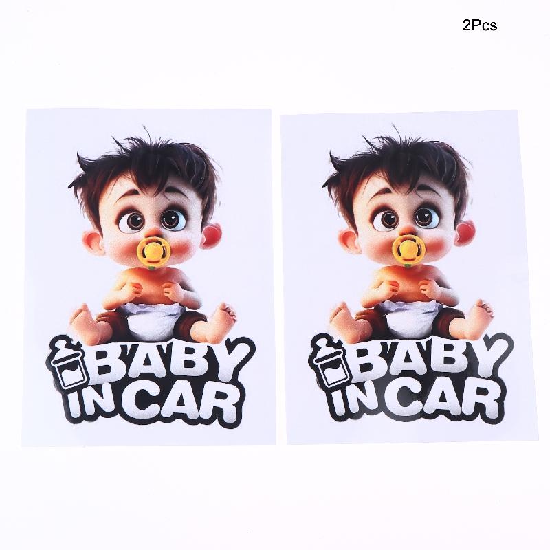 

{Summer2} Waterproof Car Sticker Safety Sign Warning Decal for Kids in Car, Adorable Boys Girls Car Accessories