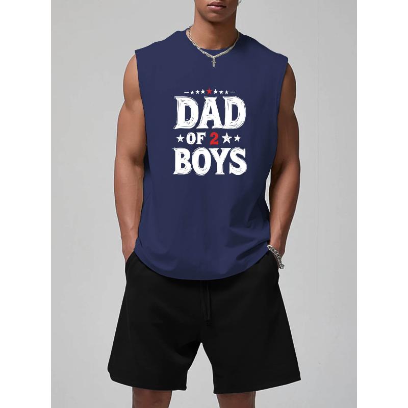 

Men s Graphic Print Tank Top and Shorts Polyester Set Soft Touch Wrinkle Resistant Easy Care Summer XXL темно-синього кольору