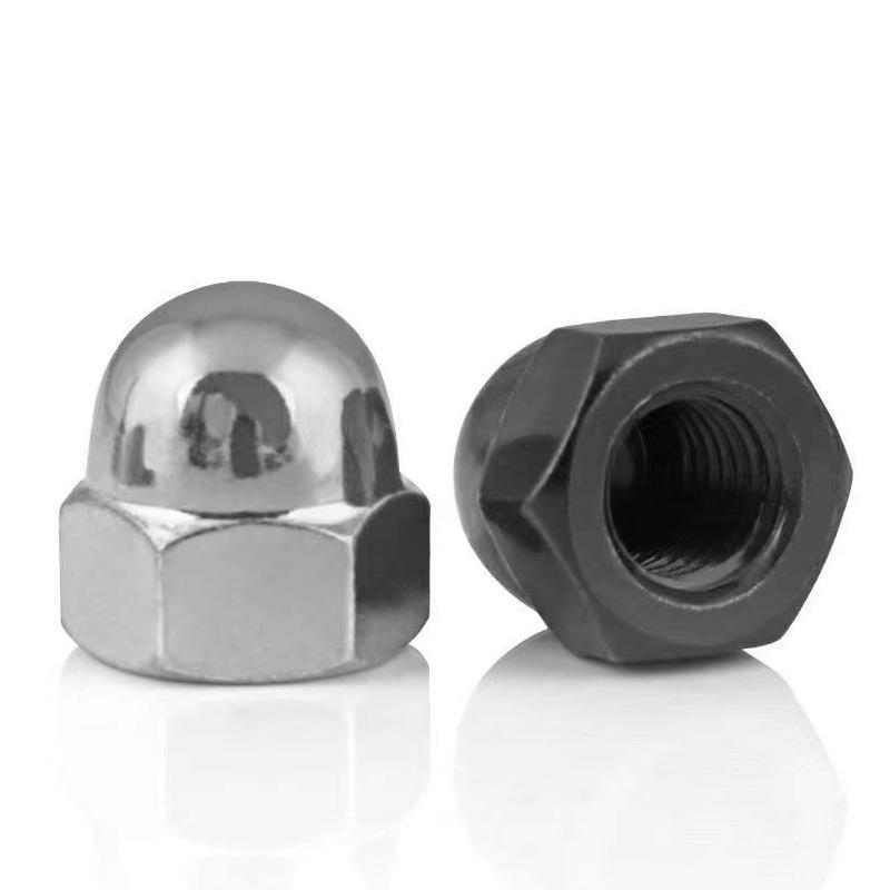 Nickel/Black Plated Carbon Steel One-Piece Screw Cap with Ball Head M3-M8