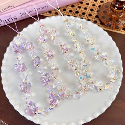 Colorful 3D Butterfly Phone Chain: Versatile Anti-Lost Wrist and Mobile Lanyard