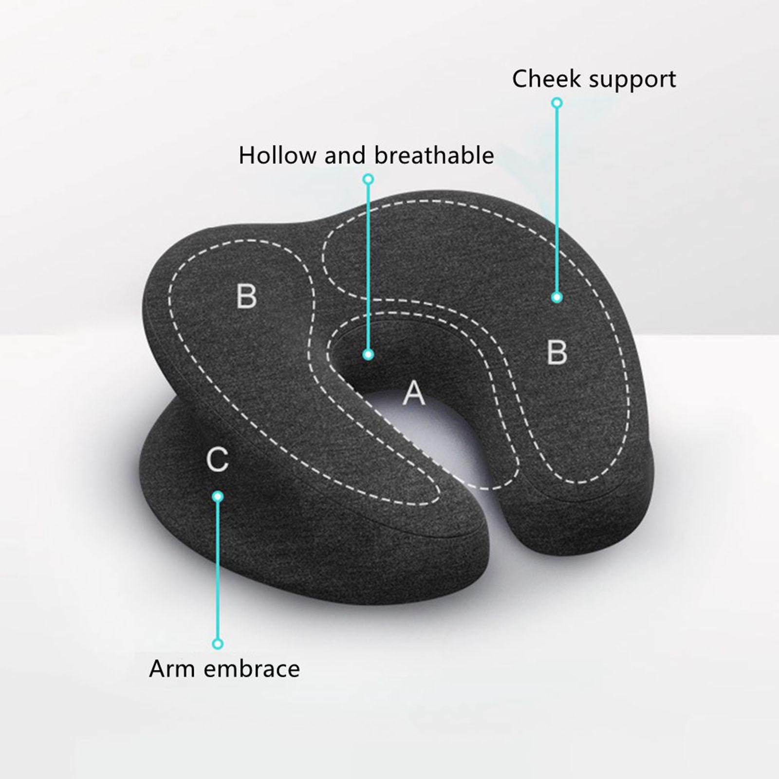 Подушка для шеи Легко чистится на молнии Портативный подголовник Многоцелевая подставка для лица