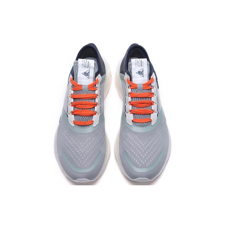 Li Ning Arashi Cushioning Breathable Lightweight Low top Running Shoes Men's Gray Green ARHQ071-3