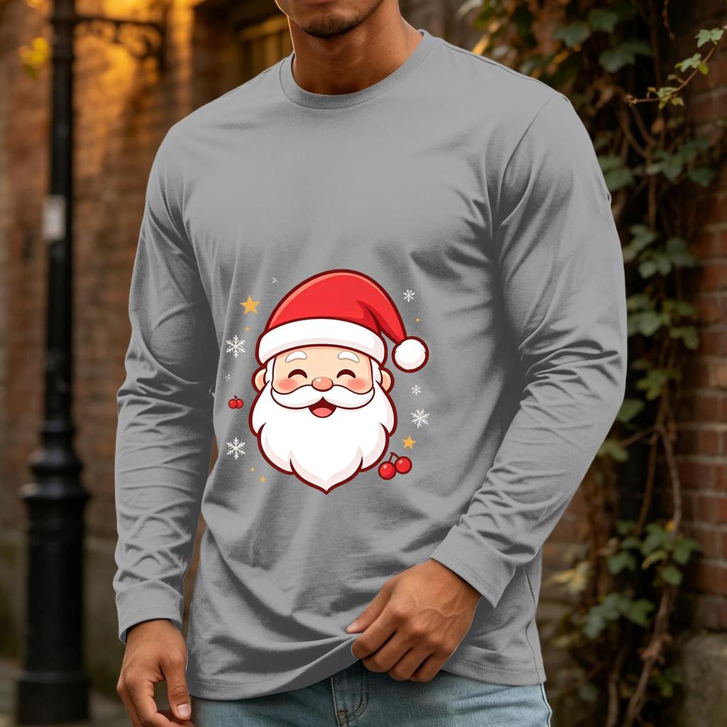 Men's Christmas Casual Long Sleeve Neck Top