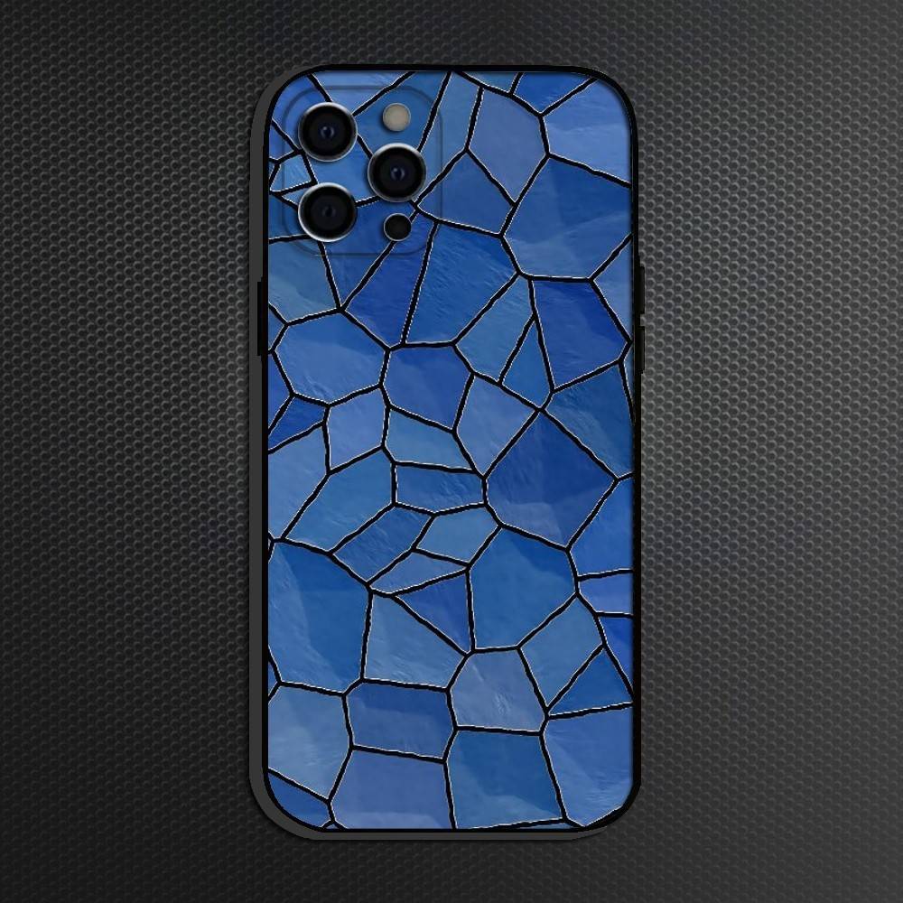 Glass Illustration Phone Case For iPhone 16,15,14,13,12,11 Plus,Pro Max, Others Soft Black Cover