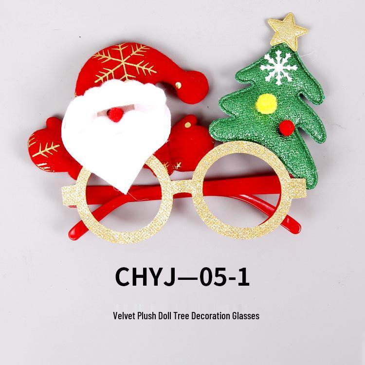 Festive Christmas Eyeglass Frames for Adults & Kids - Creative Holiday Party Accessories & Gifts