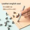 37Pcs Set Metal Alphabet Number Leather Stamp Hand Engraving Tool Kit DIY Set Professional Leather Embossed Tools Pottery Tool