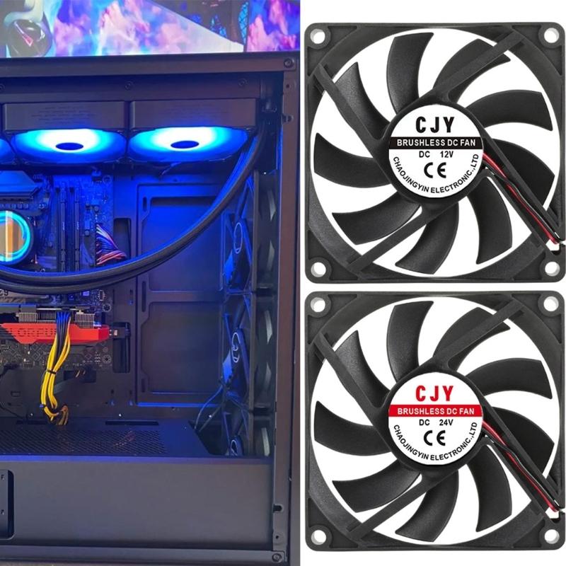 Powerful 80mm Computer Cooling Fan For Gaming PC Servers Heat Dissipation Computer Router CPU Cabinet Accessories
