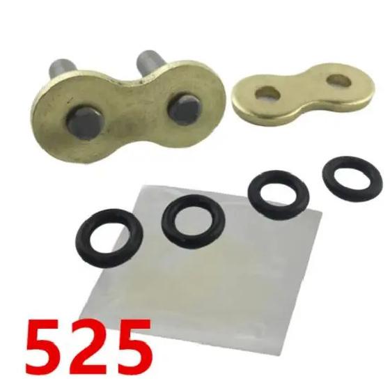 5pcs Chain Lock, Chain Joint, Gold Oil Seal Chain Buckle Motorcycle Chain Buckle 428 520 525 530 Chain Buckle