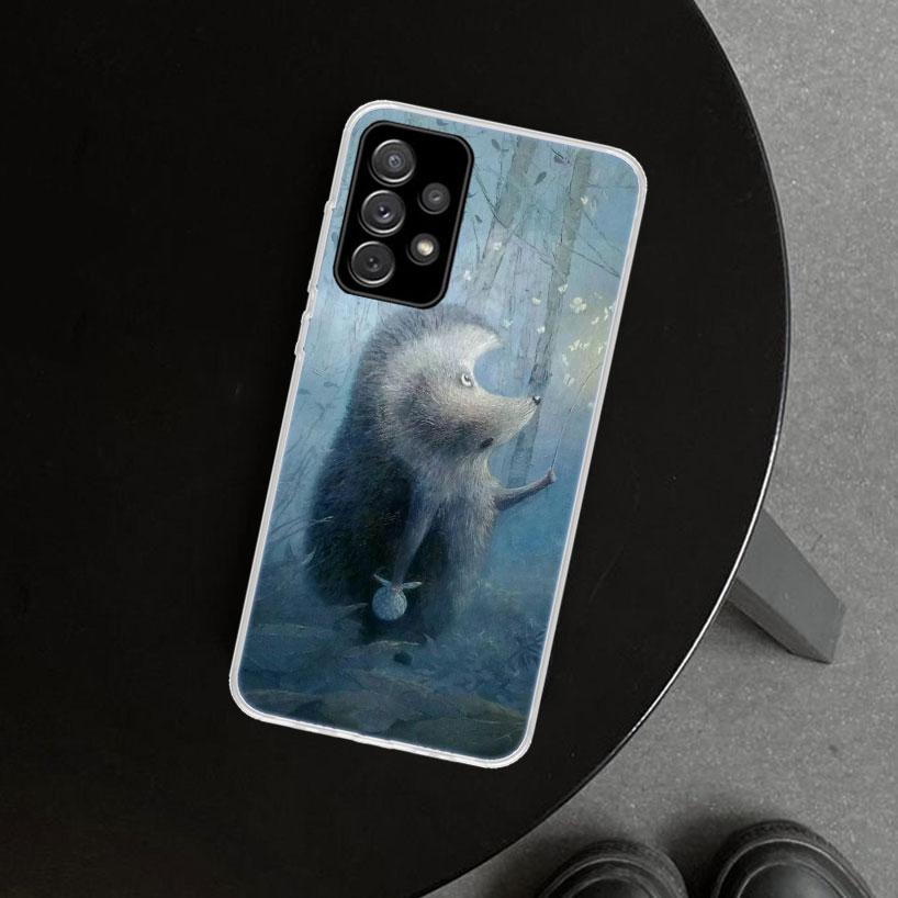 Hedgehog in the Fog Phone Case for Samsung Galaxy A17 A16 A26 A36 A56 A57 A37 A15 A25 A35 A55 A14 A24 A34 A54 A13 A23 A33 A53 Ga