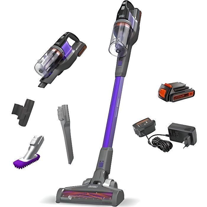 Aspirateur Balai sans Fil - BLACK+DECKER - BDPSE1815P-QW - 18V - 1,5Ah - 46 min d'Autonomie