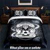 Coventry City Fußball Design Bett Bettwäsche Set 1 Bettbezug + 2 Kissenbezüge Weich Atmungsaktiv Haushalt Bettwäsche
