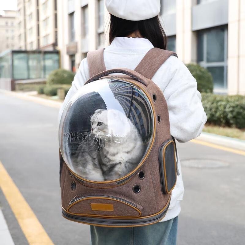 SEE KEAN Panoramic Space Capsule Pet Carrier Backpack