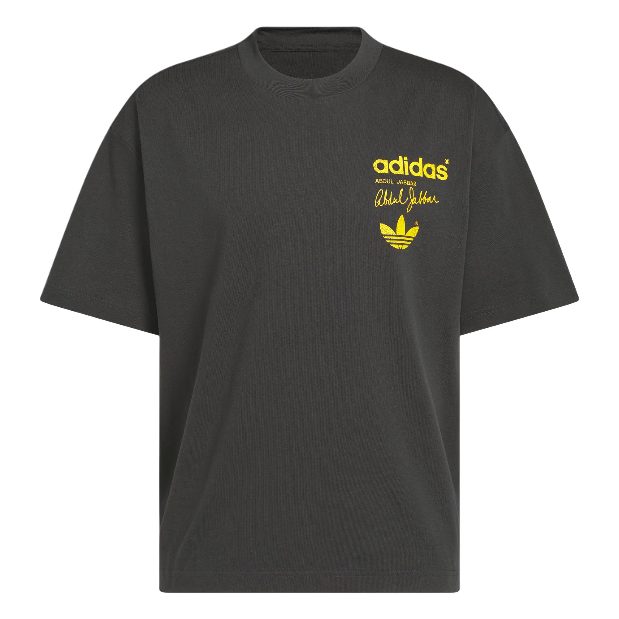 Adidas Originals JABBAR SS25 KAREEM SKYHOOK T Shirt Unisex Carbon Black JP2102- M