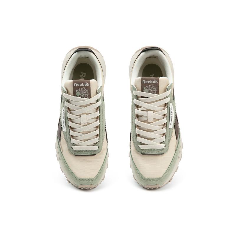 Reebok CL LEGACY W+ Low Top Platform Running Shoes Unisex Beige Green 24FRC903U1G09
