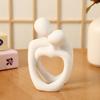 Romantic Love Sculpture Resin Figurine Ornament Creative Abstract Couple Statue For Wedding Party Table Home Decoration