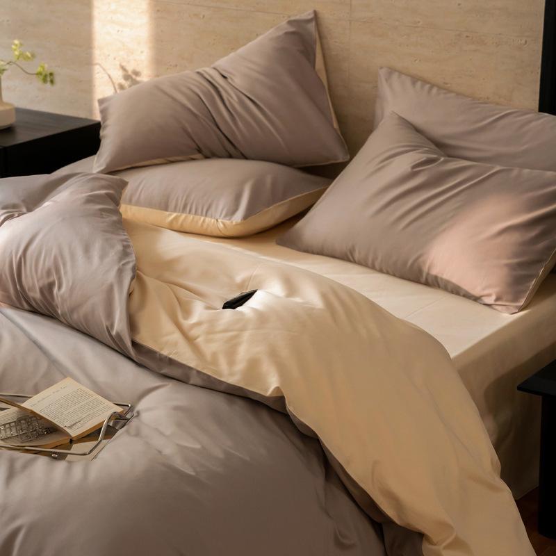 Xinjiang Long-Staple Cotton Solid Color 4-Piece Bedding Set