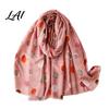 Lightweight Travel Wraps Polka Dot Silk Scarf for Women Tassel Shawl Elegant Soft Breathable Women Wrap Spring Summer Autumn Winter Fashion