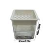 Hydroponic Flower Pot Automatic Water-Absorbing Flowerpot Transparent Double Layer Plastic Self Watering Planter Lazy Flower Pot