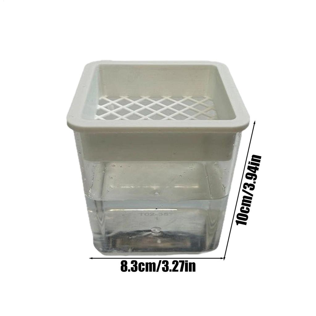 Hydroponic Flower Pot Automatic Water-Absorbing Flowerpot Transparent Double Layer Plastic Self Watering Planter Lazy Flower Pot