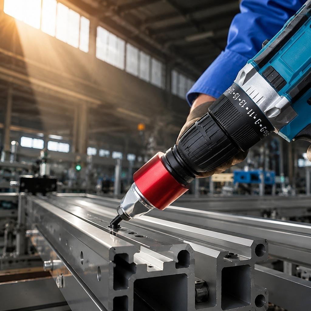 Electric Rivet Nut Gun Adapter Kit with Handle and Multiple Mandrels for Cordless Drill Riveting Tool and Rivet Nut Installation