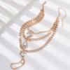 1PC Fashion Multi layer Copper Claw Chain Water Drop Foot Chain Outdoor Tourism Beach Banquet Party Festival Gift-806011