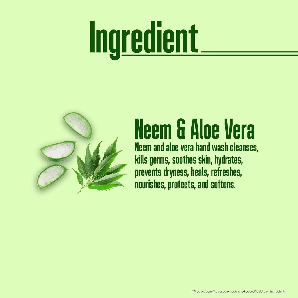 Multani Natural Neem Aloe Vera Hand Wash Liquid Cleanser 500 ml Gentle Hand Soap for Daily Hygiene Use Kitchen Bathroom