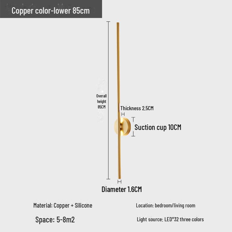 LED Minimalist Modern Wall Lamp for Bedroom/Living Room