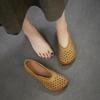 Summer New Arrival Women's Genuine Leather Roman Sandals Retro Hollow Out Loafers Breathable Comfortable Walking Shoes