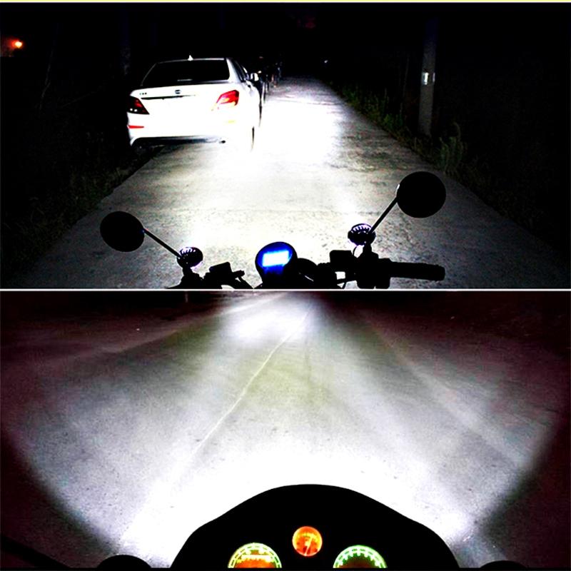 2Pcs Scooter ATV Auxiliary Fog Spot Light 6 LED  LED Motorcycle Driving Lamp
