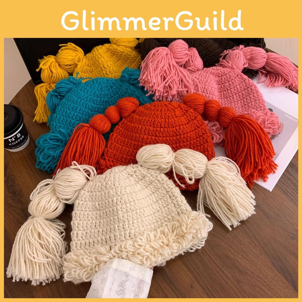 And Cute Warm Long Braided Knit Hat For Women In Beautiful Colors For Comfort Winter