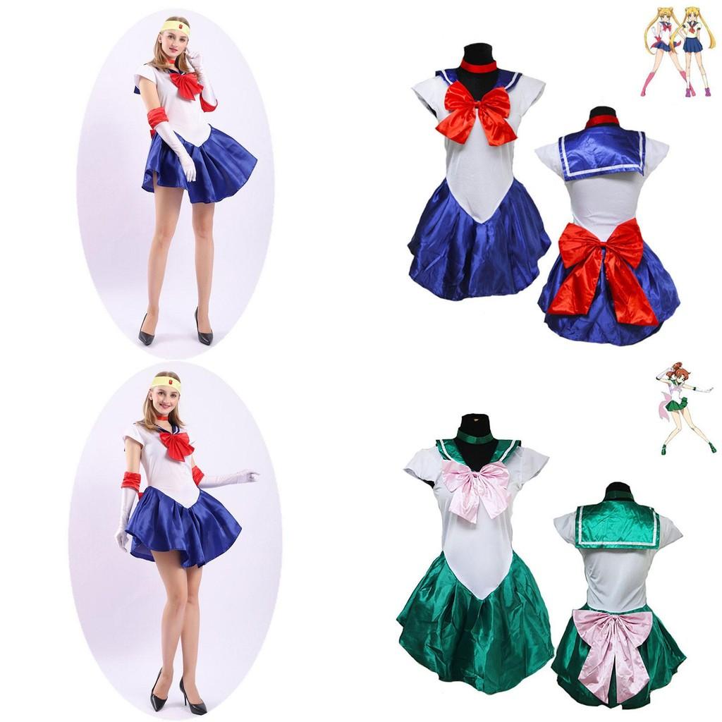 Oszałamiająca sukienka w stylu Sailor Moon z wykwintnym wykonaniem na Halloween Cosplay