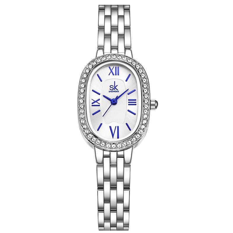 

SK Women s High-End Zircon Quartz Waterproof Watch